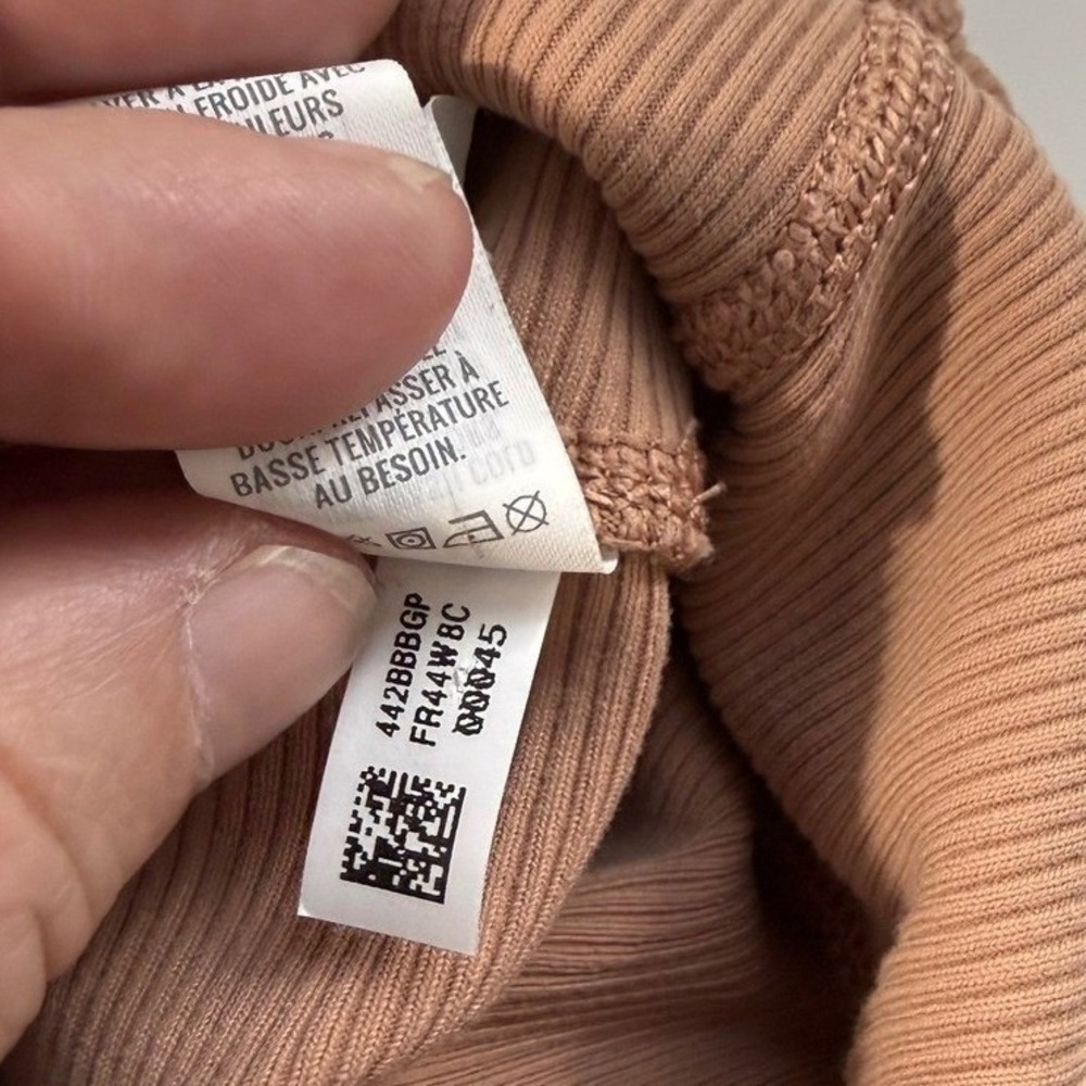 OFFLINE by Aerie Ribbed High Waisted Biker Shorts Tan Brown M 3134514674 - Picture 6 of 9